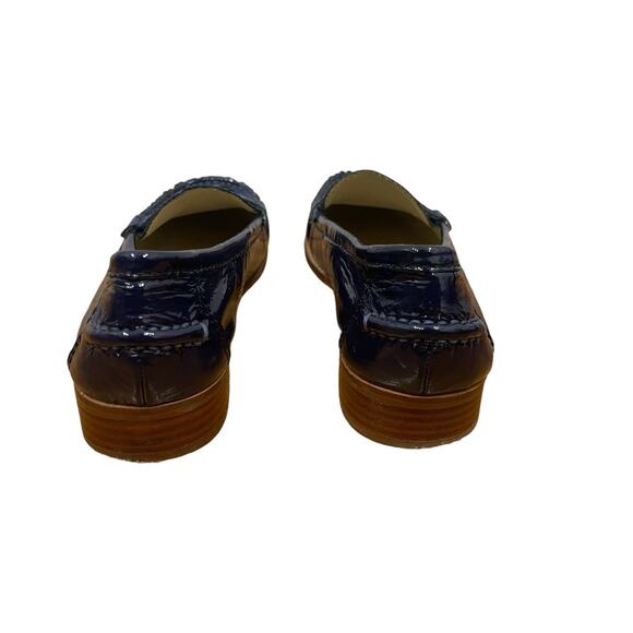 Dolce Vita Women’s Blue Patent Leather Tassel Penny Loafer Size 7.5 - Picture 4 of 12